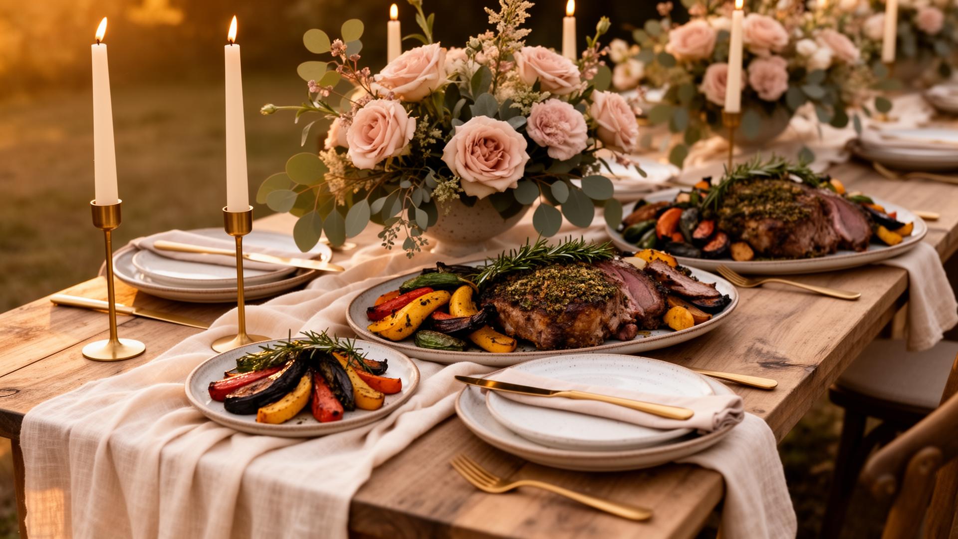 Private event tablescape
